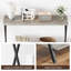 Console 31,4 "avec tablette, table d'entrée étroite à 2 niveaux, table de canapé-1662499552