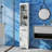 Narrow Tall Slim Bathroom Storage Cabinet With Drawer, Perfect For Small Spaces And Organizing Essentials.