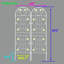 Barrière de jardin, treillis de jardin en métal antirouille pour plantes grimpantes-116793947