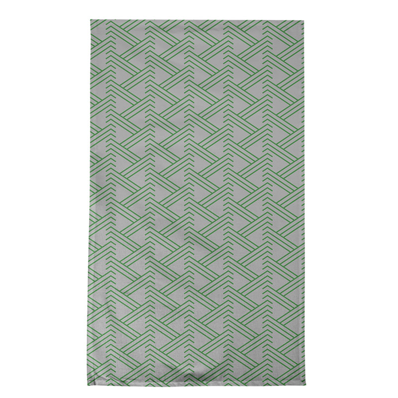 Jordao Tea Towel Kitchen Towel, Gray/Green, Cotton Twill