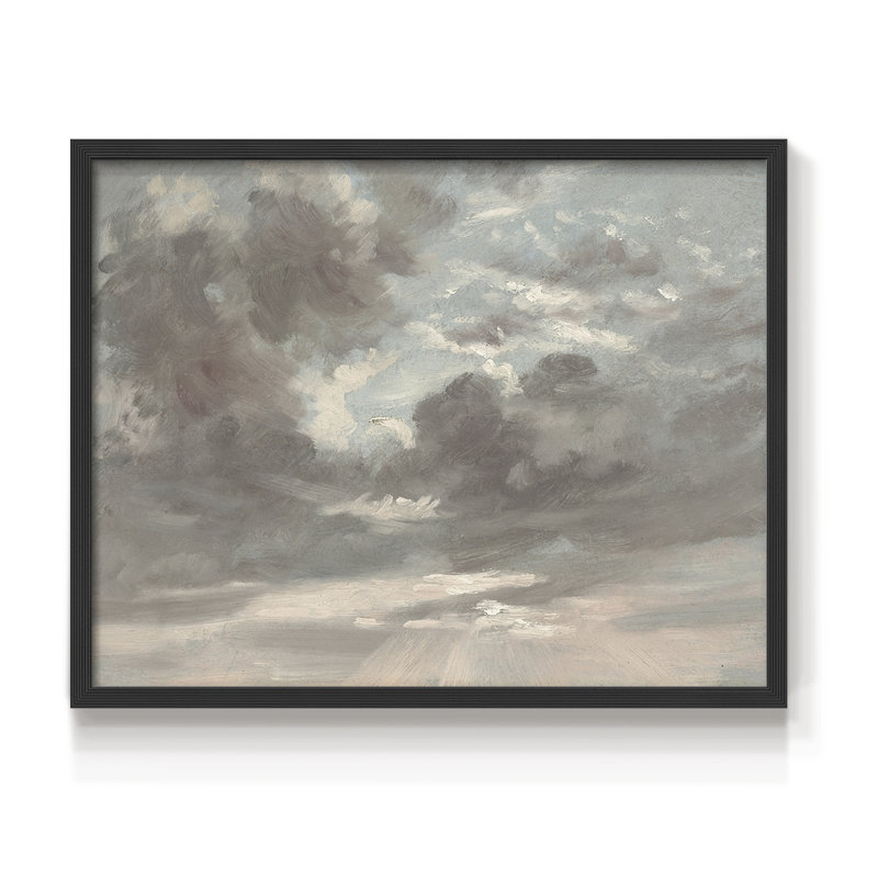 Paysages rétro-CLxxi - reproduction encadrée - réversible, H 16 po x l 20 po, Noir