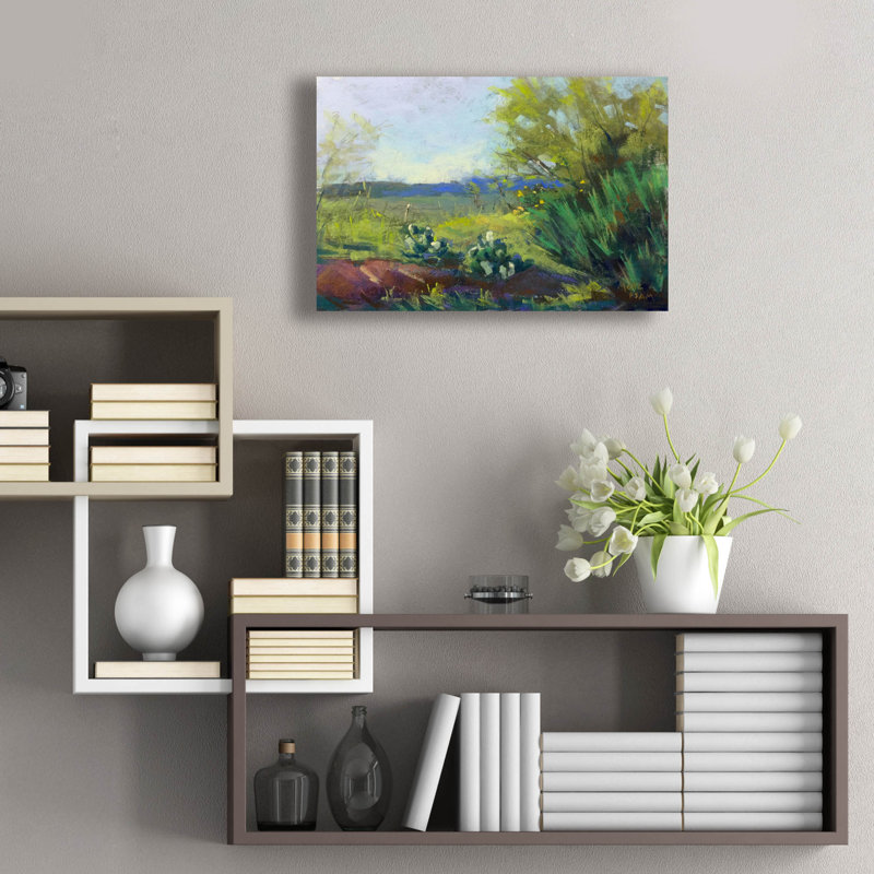 «Above San Angelo» par Nancie King Mertz, H 16 po x l 24 po x P 0,2 po