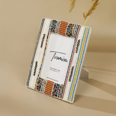 Tiramisu Monochrome Harmony Beaded 5 x 7 Picture Frame