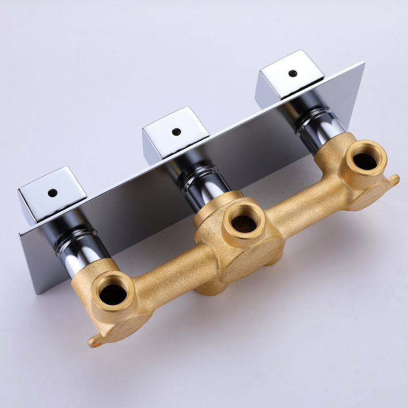 Robinet de douche 10 po avec douche à main - Corrosion, corps en laiton pour une stabilité optimale