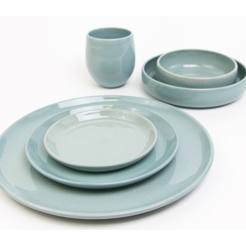 Couvert individuel 6 pièces Borgen, Jade pâle