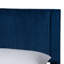 Lit de rangement grand en velours plissé Aula Baxton Studio Elora-994662522