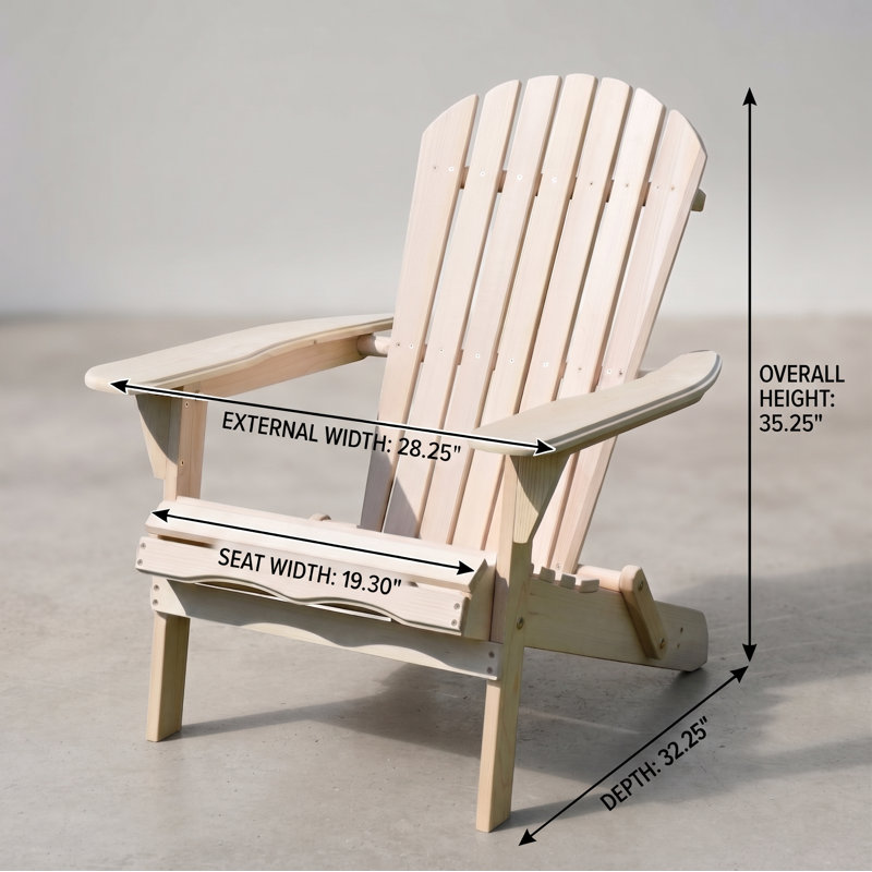 Eswer Foldable Outdoor Adirondack Chair