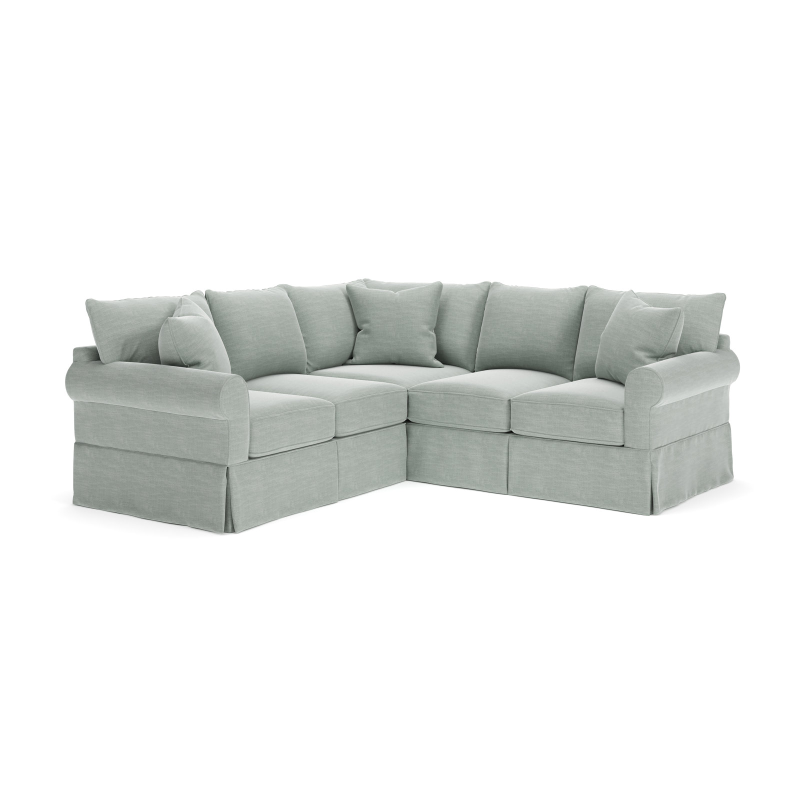 Amari Sectional, Right Hand Facing, Conversation Capri Basketweave