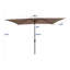 Parasol Taibah 120 avec contrepoids inclus-289777686