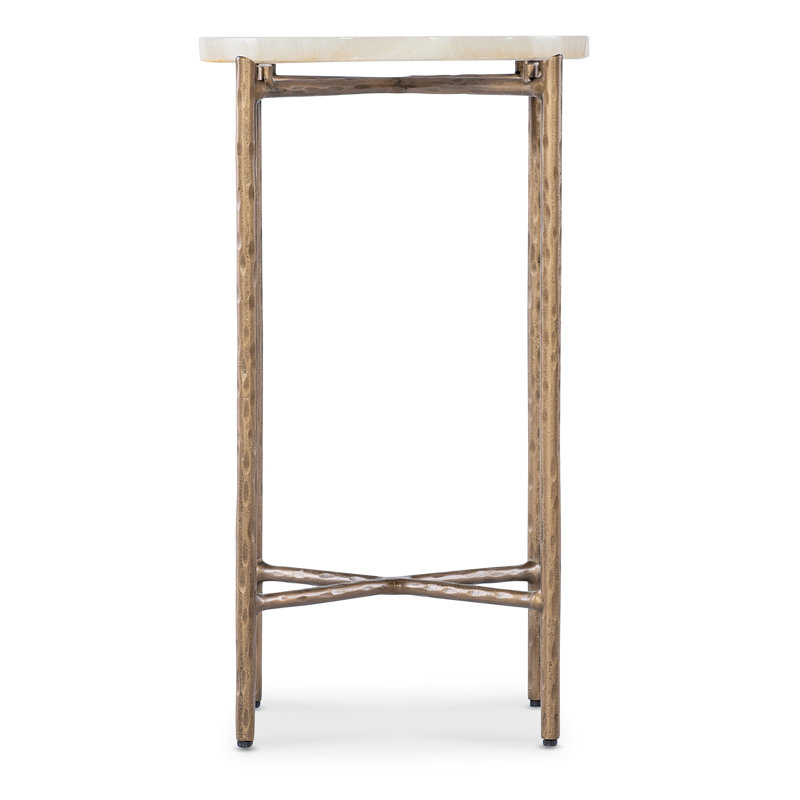 Melange Stone End Table