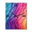 Horloge murale moderne futuriste à vagues abstraites rétro pastel II-99637215