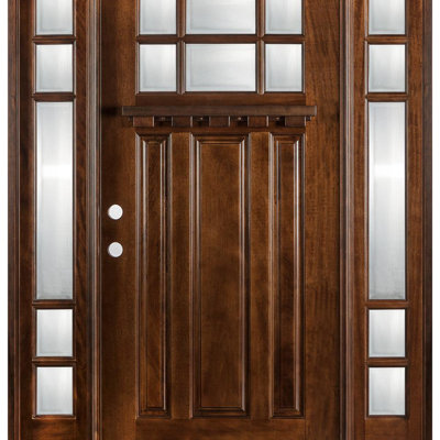 BGW Doors Huntington 80 in. 6 -Lite Prehung Front Entry Door