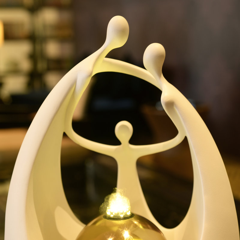 Indoor Weather Resistant Tabletop Fountain with Light