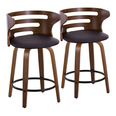 Swivel Upholstered Counter Stool