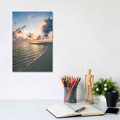 Sunset At The Beach by Jan Becke - Wrapped Canvas Gallery-Wrapped Canvas Giclée