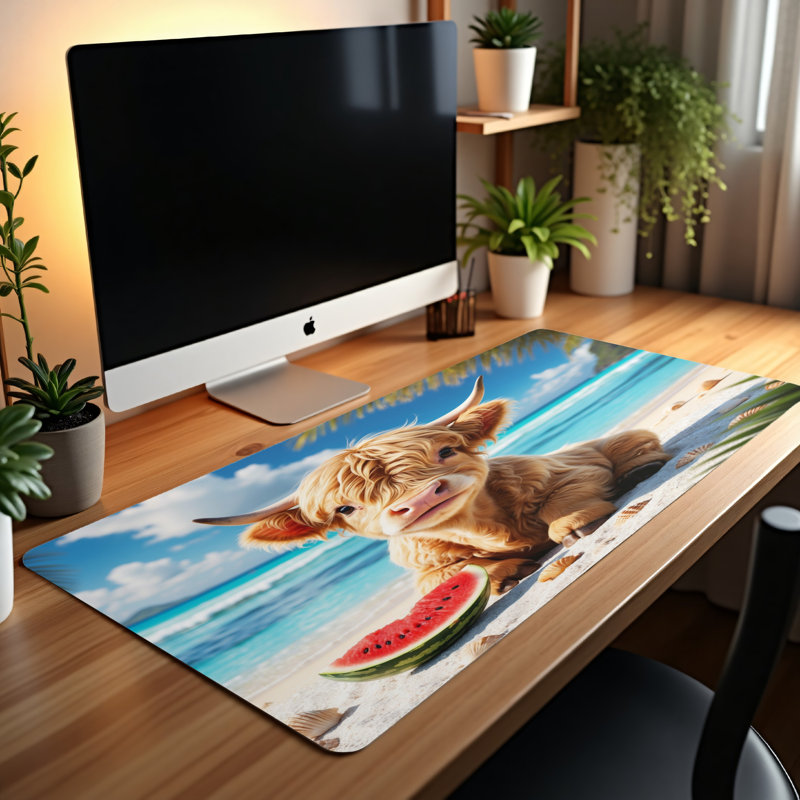 Polyester Desk Pad, 31.5x15.5
