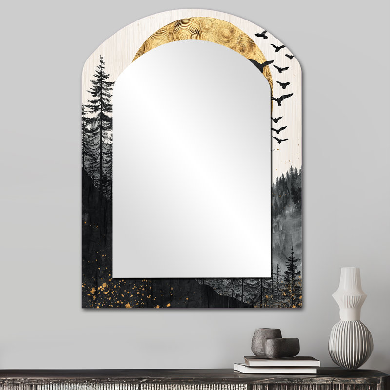 Miroir mural gothique, 34 po x 25 po