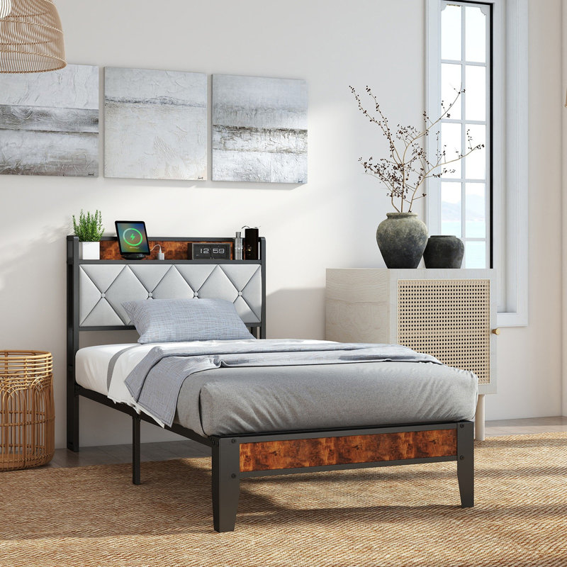 Structure de lit simple en bois