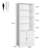 Tall Bookcase, Wooden 6 Shelf Bookshelves-1117535551