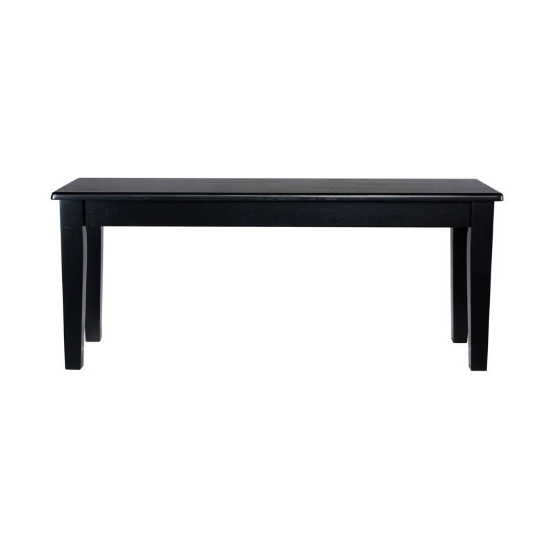 Weldy Upholstered Bench, Black