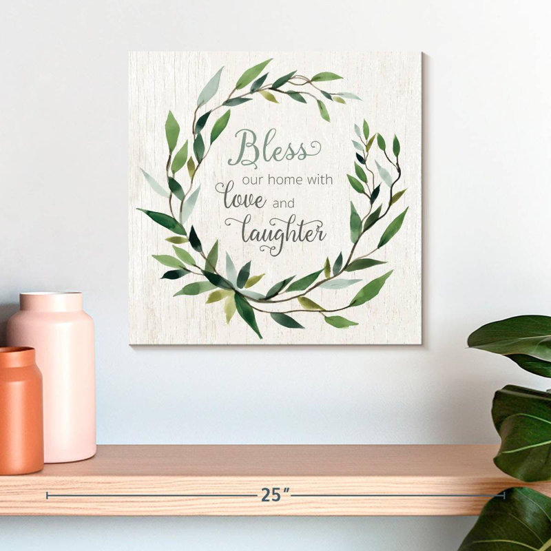 Plaque murale «Khylige Bless This Home», H 16 po x l 16 po