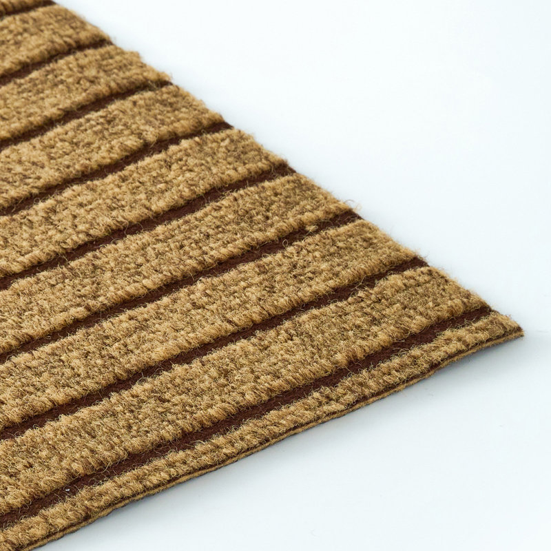 Runner Rug Hallway Non Slip Rubber Back Custom Size As Carpet Doormat Throw Rug Dark Beige, Runner 2' x 52'