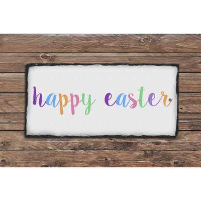 Plaque de jardin happy pâques Dania