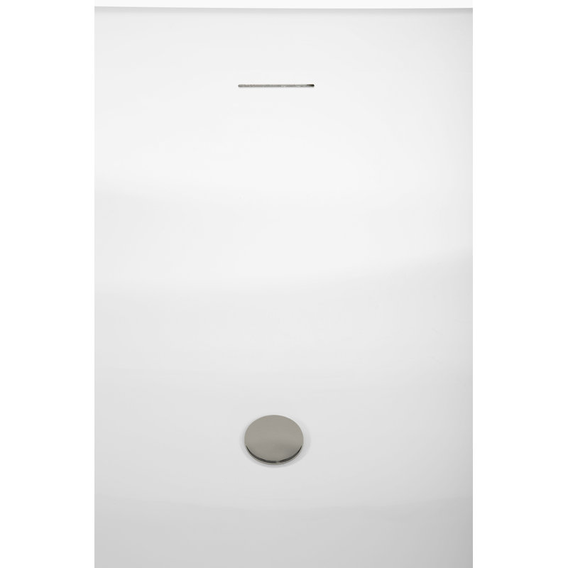 Baignoire autoportante 59 "avec drain interne Streamline, Bronze brossé