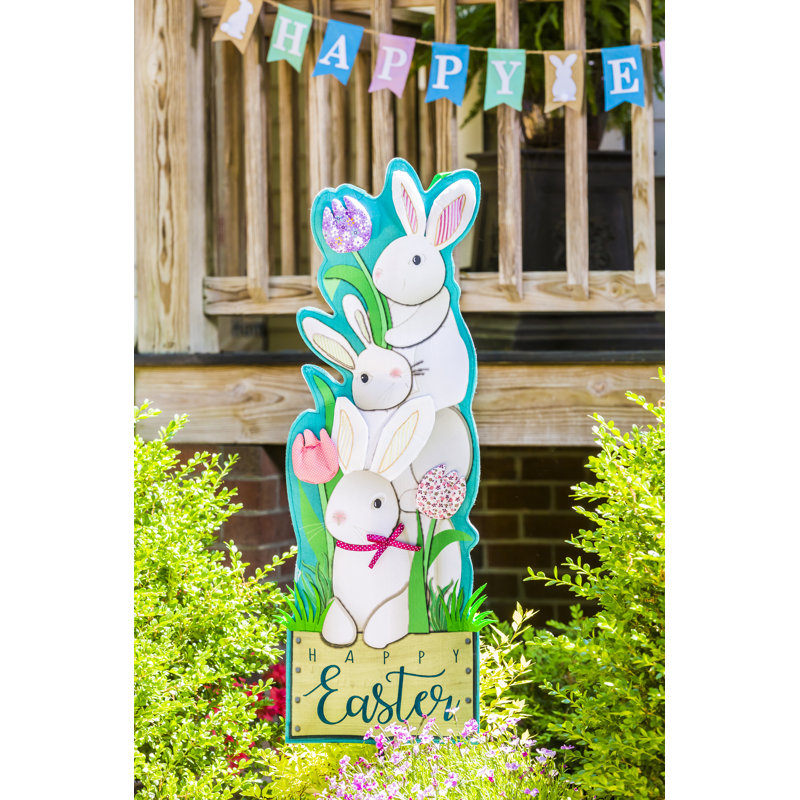 Jeu de jardin lapin trio
