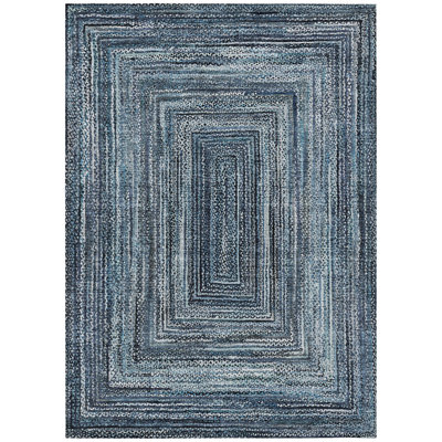 Machine Washable Indoor/Outdoor Xhevrie ACN1725 Blue Rug