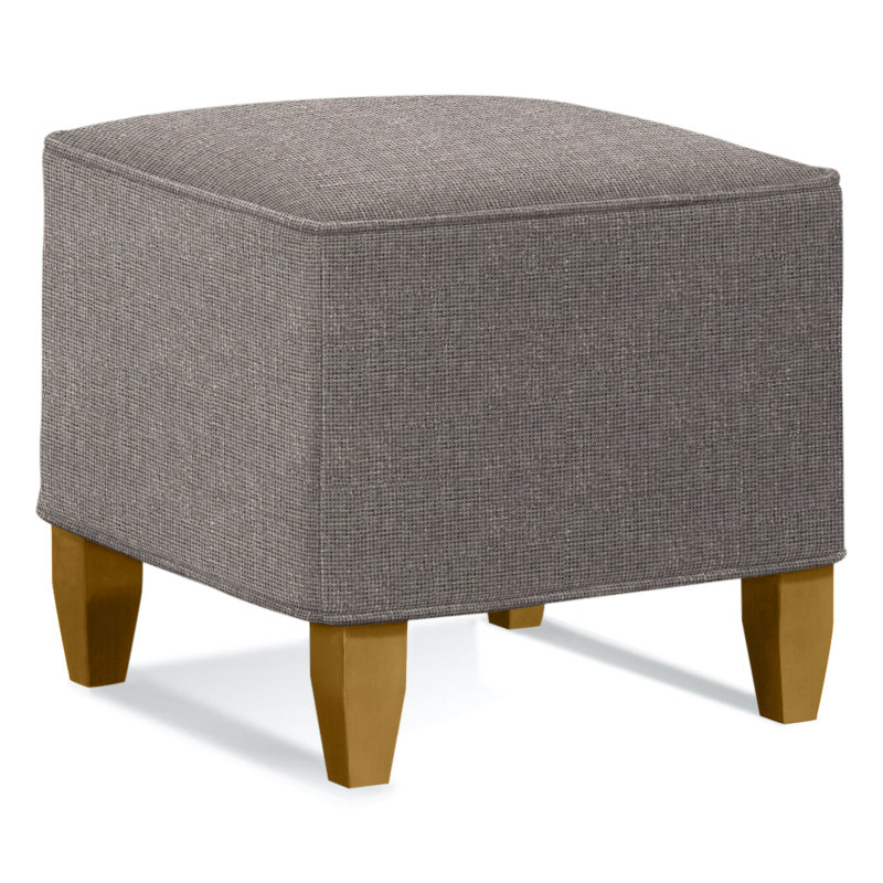 Brooklyn Square Ottoman, Brown Geometric, 0456-33, Honey