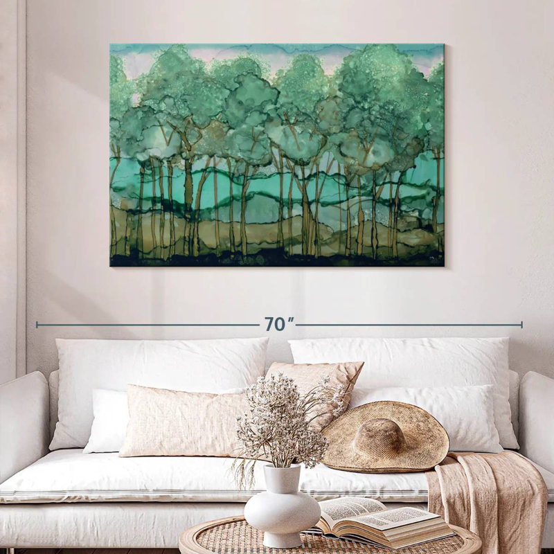 Alvord Green Tree Grove, H 32 po x l 48 po