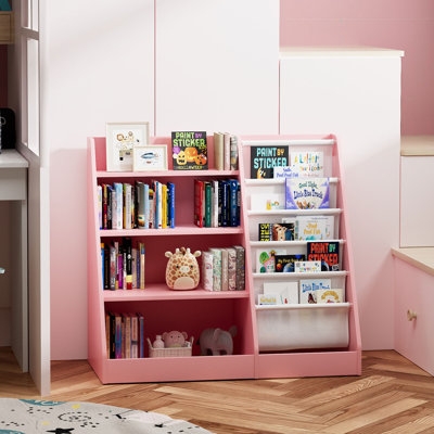 Bibliothèque pour enfants Maggiorina, étagère à livres, armoire de rangement, présentoir à livres