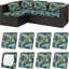 Housses de coussin de patio extensibles, housses de canapé d'extérieur à fond élastique lavable, protecteur de meubles de remplacement pour siège de canapé-128948056-128948057