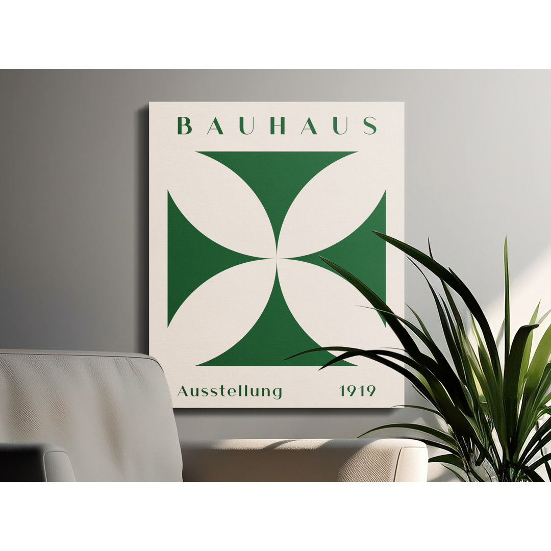 Bauhaus Exhibition Canvas Wall Art, Geometric Modern Decor, Ready to Hang, Gallery Wrapped, Archival Print, 1919 Art