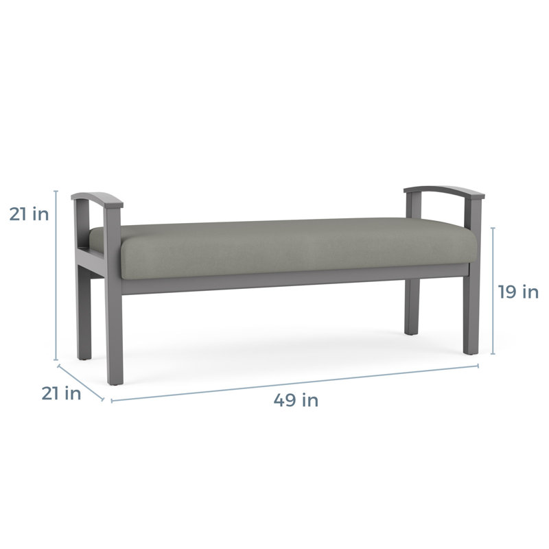 Banc en bois massif Amherst, Étain, Patriot Plus