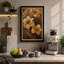 Golden Cosmos Blooms Botanical - Wrapped Canvas-713008426-713008427