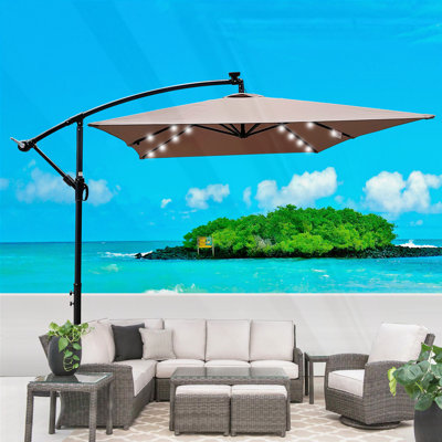 Parasol d'extérieur rectangulaire 2x3M