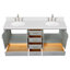  Meuble-lavabo double 72,25 po avec comptoir-289860107