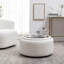 Savinien Upholstered Round Storage Ottoman-163738233
