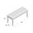 Fabric Dining Bench with Nailhead Trim-1047957646