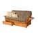 Johnte Full 80" Futon Frame and Mattress with Drawer set