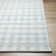 Lavande Plaid Wool Area Rug in Gray