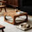 Retro Walnut Solid Wood Square Coffee Table
