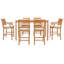 Outdoor 13 - Piece Teak Bistro Set