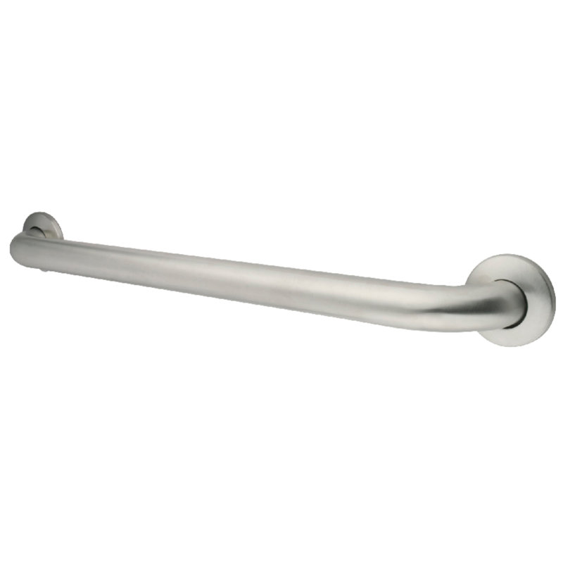 Kingston Brass Made To Match 1-1/4 Inch O.D Grab Bar, 12" W, Satin Nickel