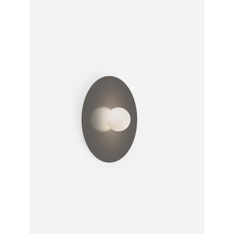Bola Disc Flush, Taupe/Black, 18.5" W x 18.5" D