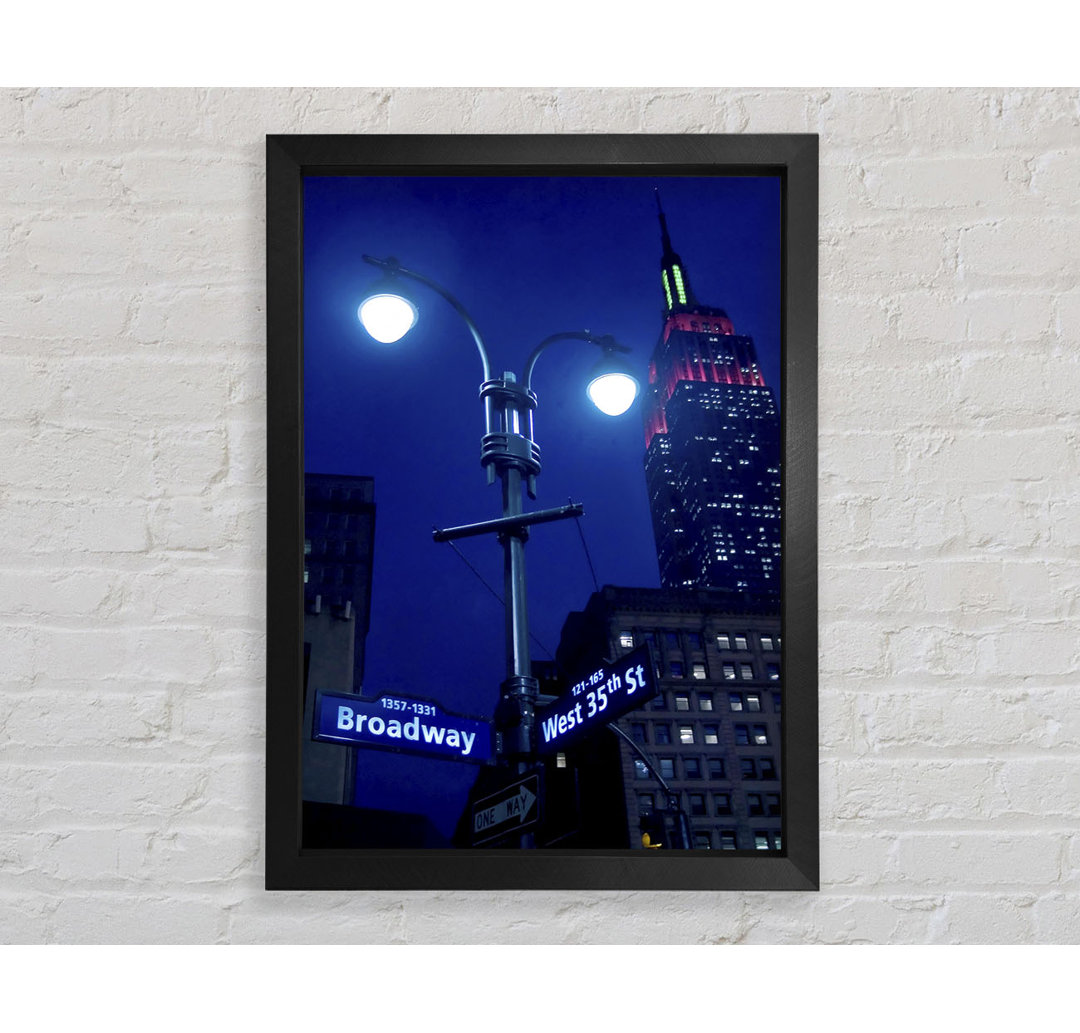 Empire State Building Lichter - Druck