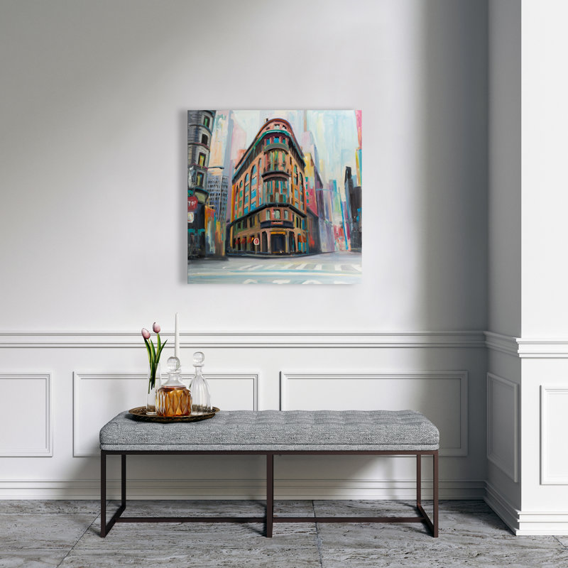 Building Architecture in New York - Toile brune décor à la maison