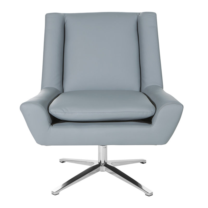 Chaise de travail , Similicuir gris anthracite
